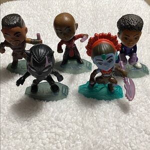 2022 McDonald's Happy Meal toys from the movie Black Panther: Wakanda Forever.